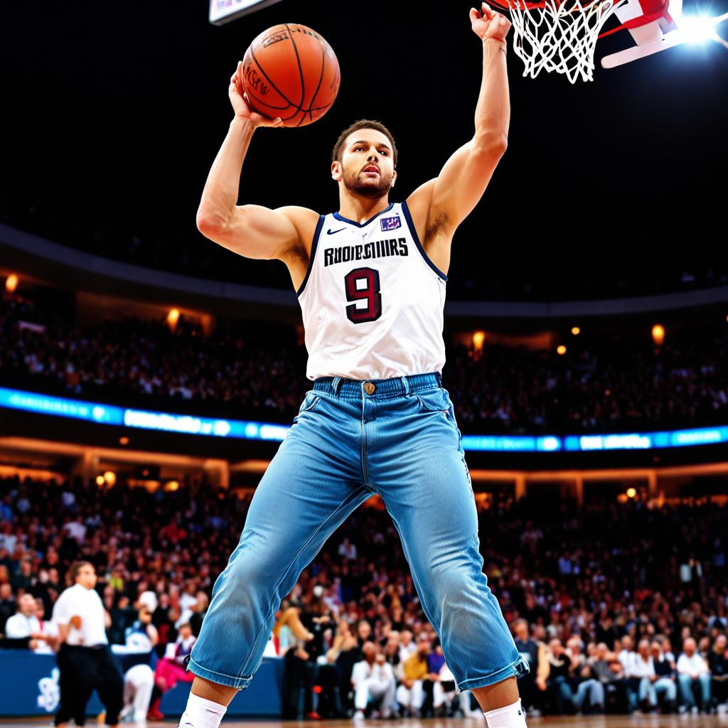 2016年NBA全明星赛，扎克·拉文穿牛仔裤扣篮的传奇时刻