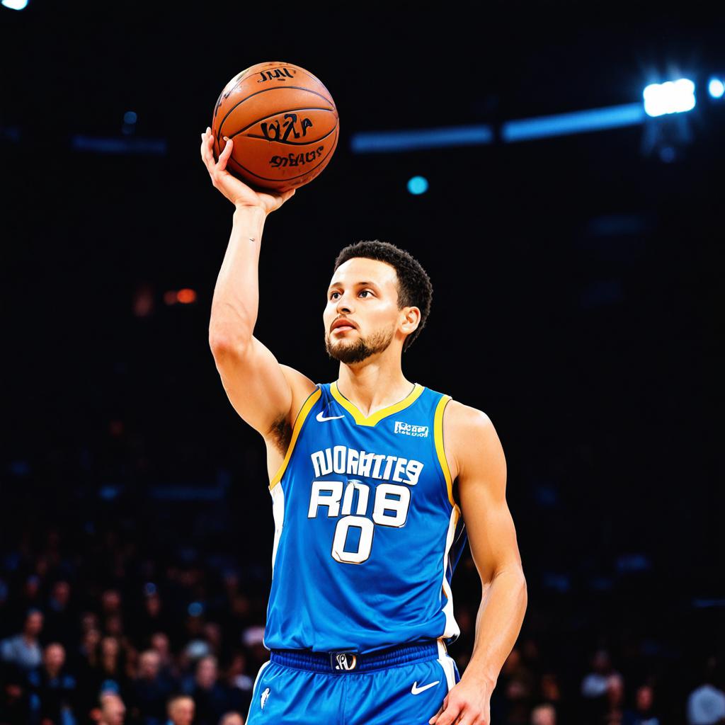 NBA全明星赛2016，库里中场三分惊艳全场