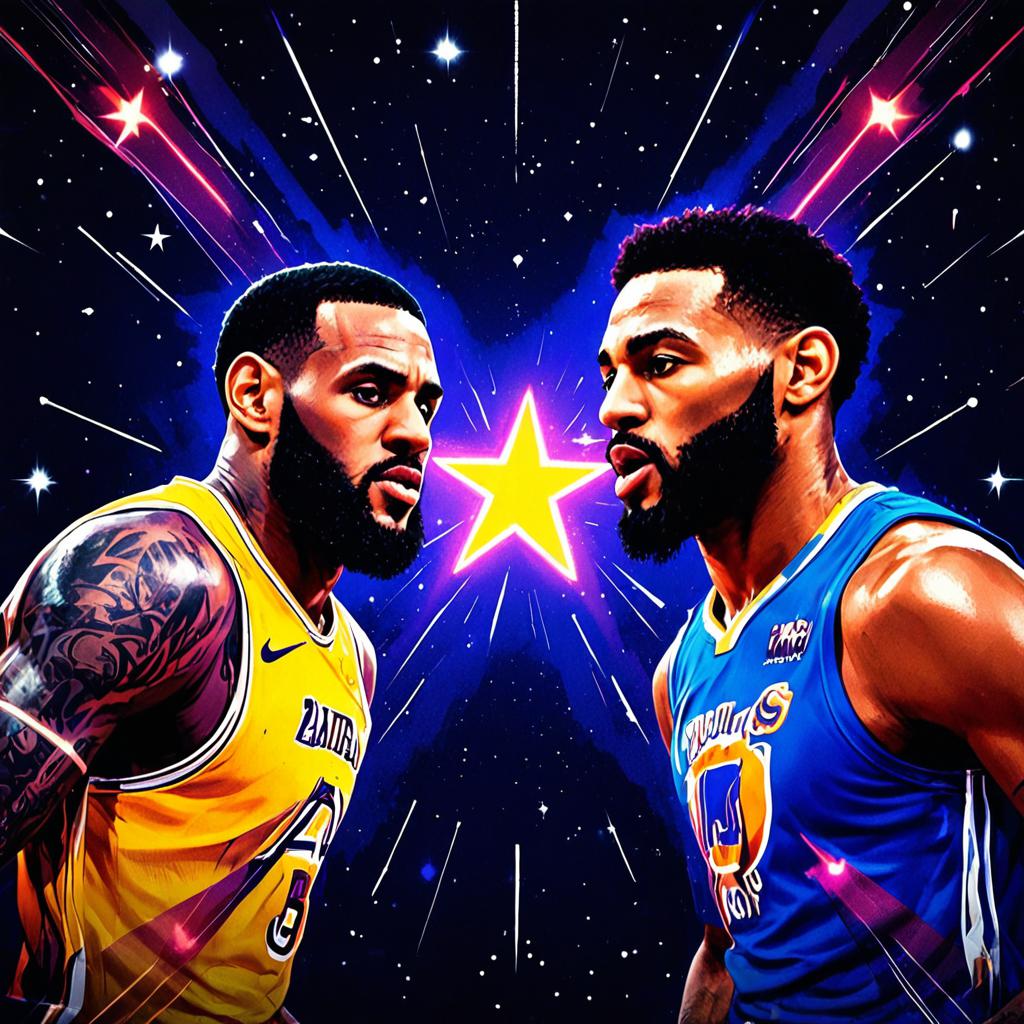 NBA全明星赛詹姆斯队vs字母哥队，巨星对决引爆篮球盛宴